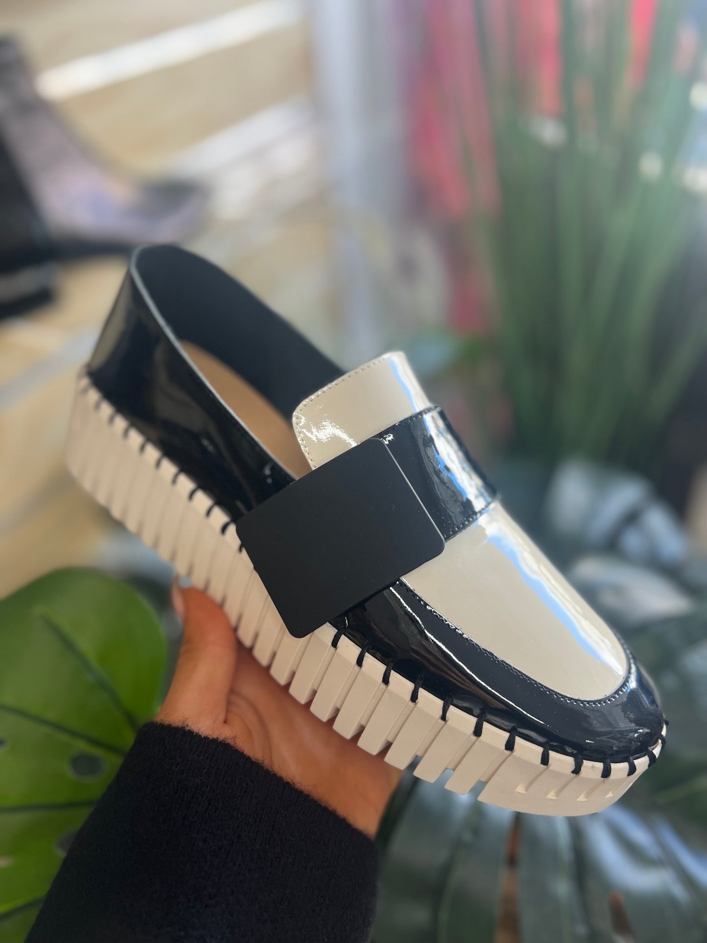 Belenna-DJ Ivory/Black Patent