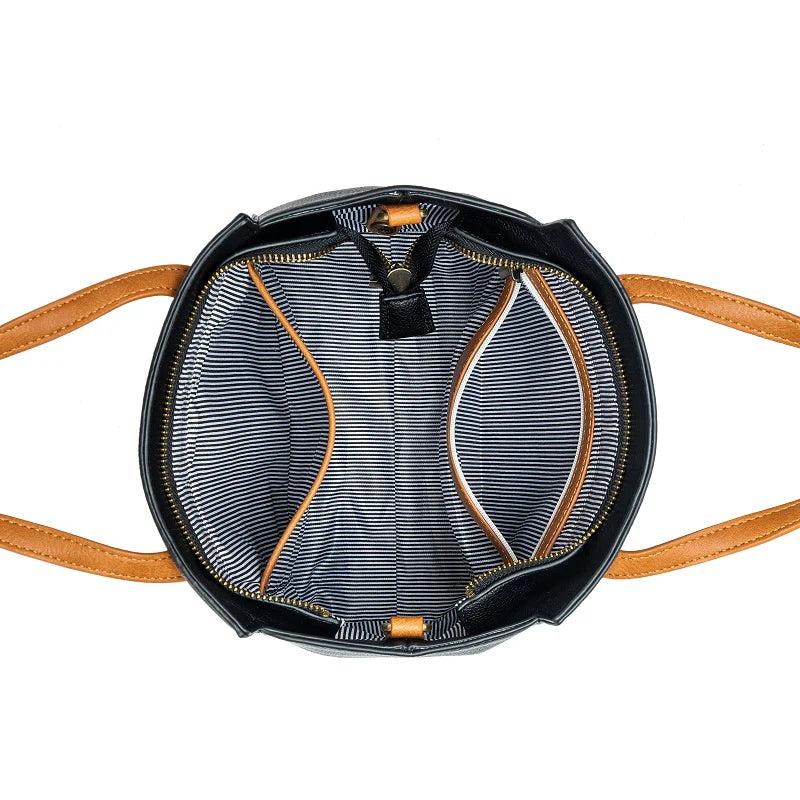 Vienna Black 2 piece handbag