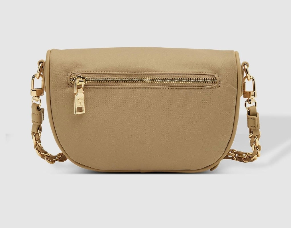 Halsey Nylon Sling Bag Beige
