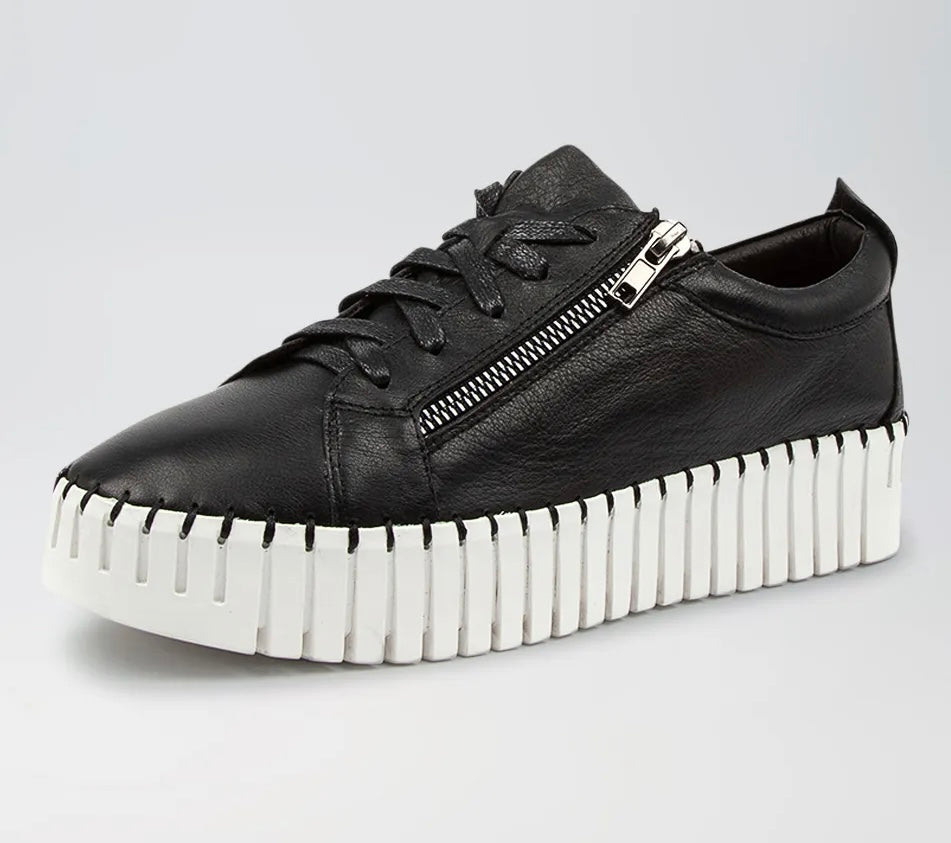 Bump Black Leather