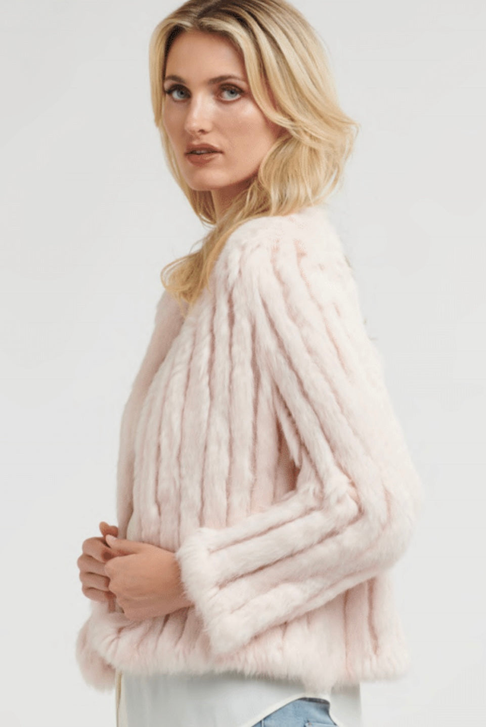 Ballet Pink Fur Jacket