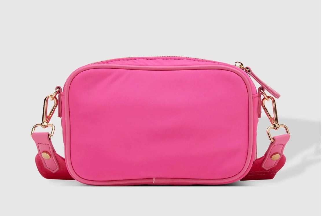 Cali Nylon Crossbody Bag Pink