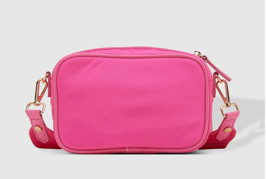 Cali Nylon Crossbody Bag Pink