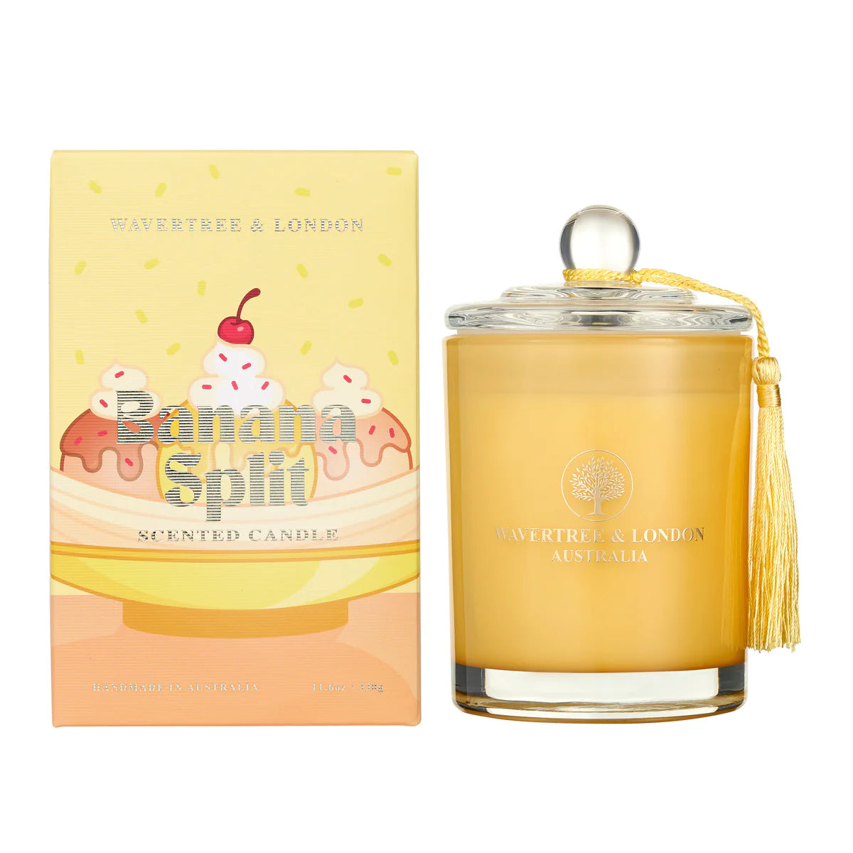 Banana split candle