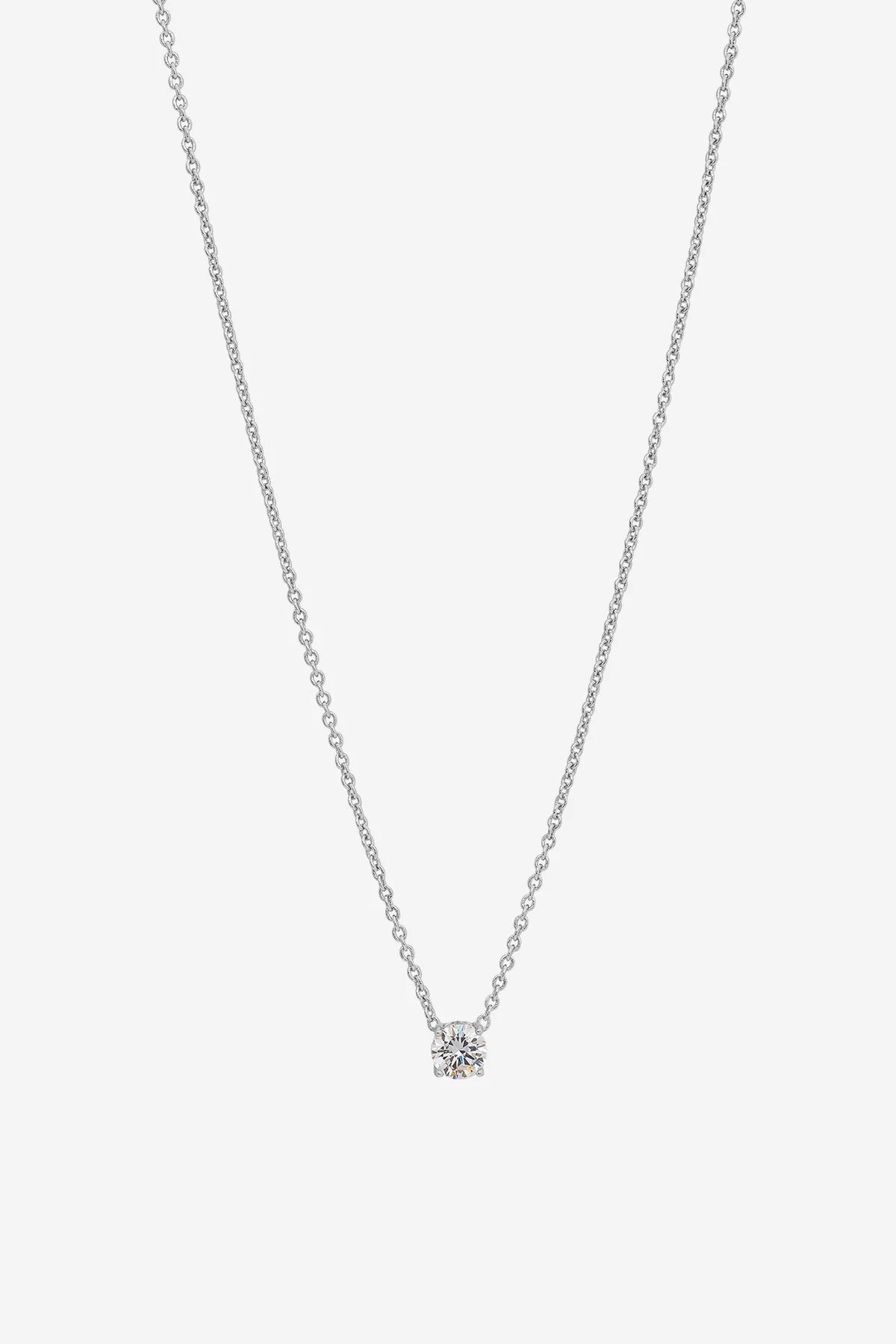 Allegra Silver Clear Necklace