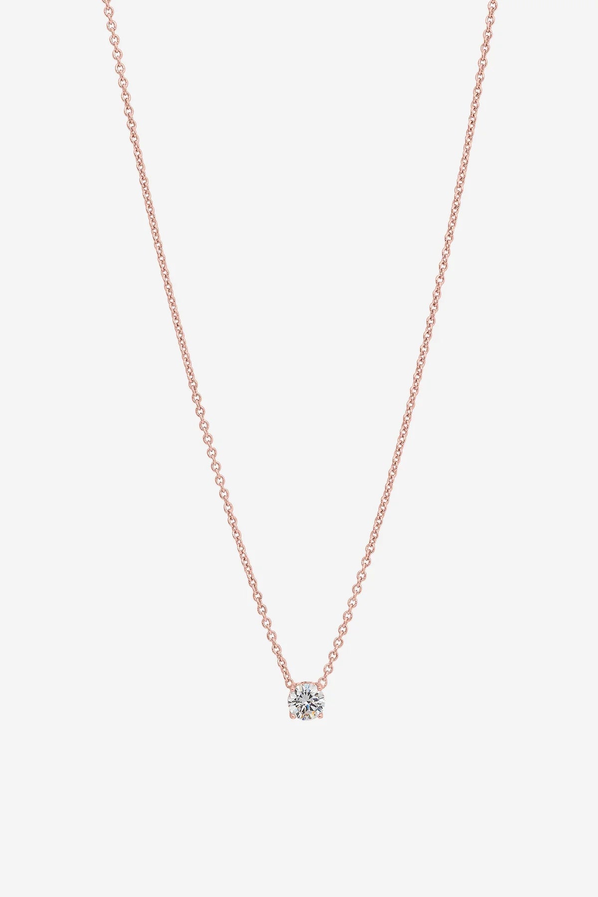 Allegra R Gold Clear Necklace