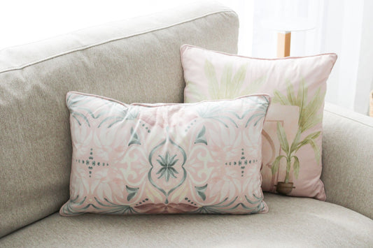Modern Oasis Floral Cushion - Emelda's Shoes
