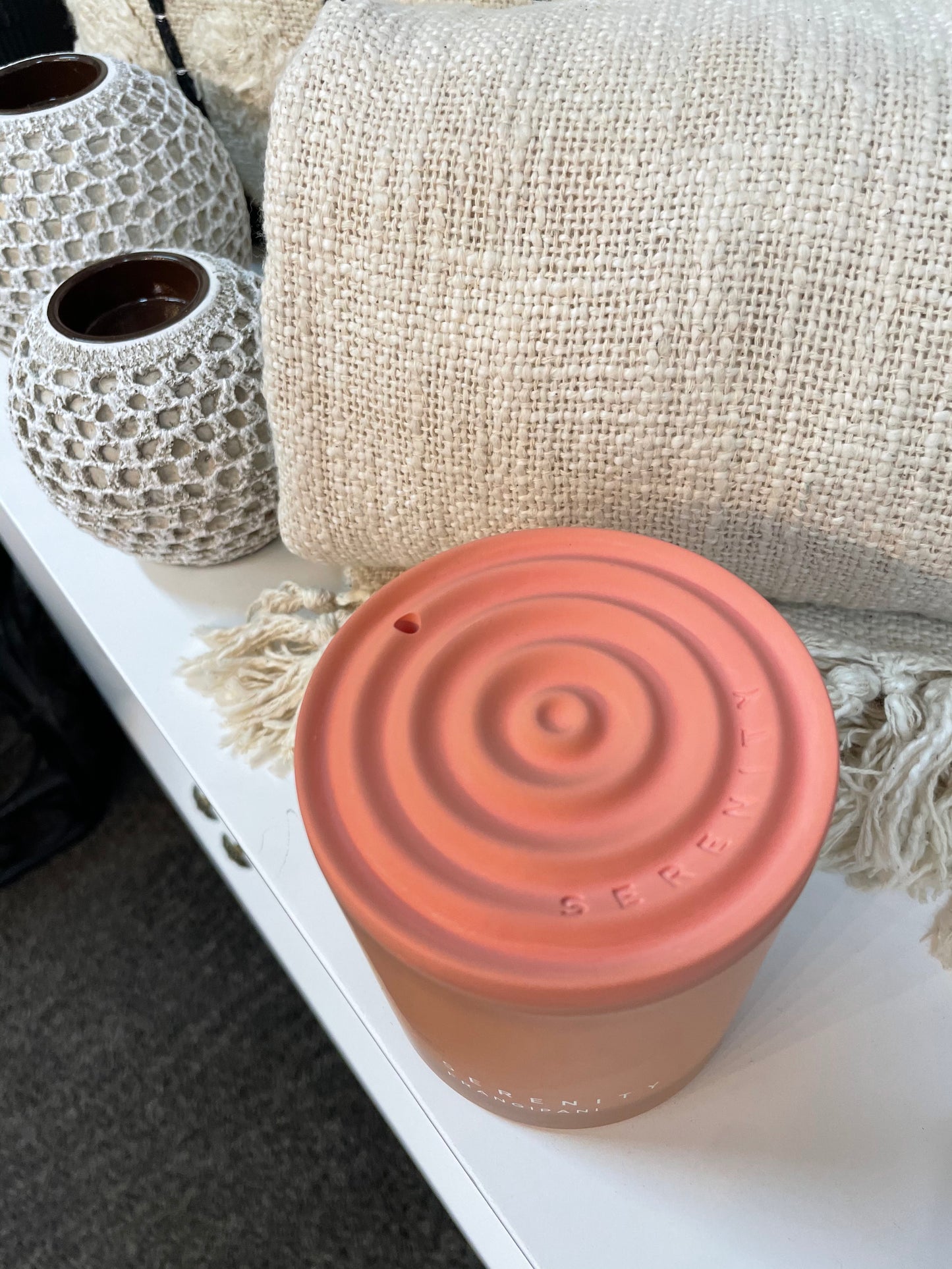 Serenity Candle with fragrance disc - Emelda's Shoes