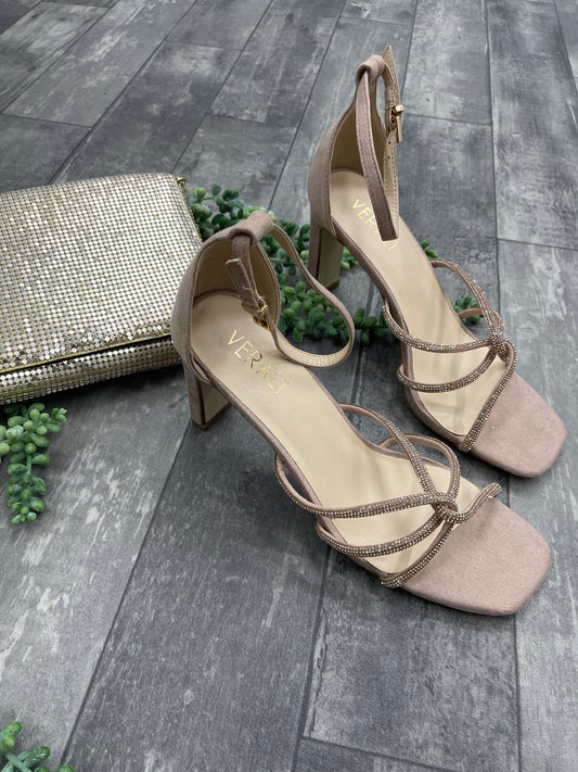 Kisha Blush Micro Heel - Emelda's Shoes