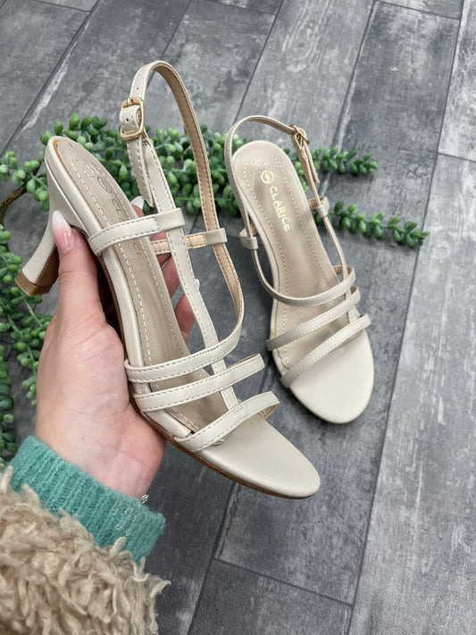 Sonya Nude Heel - Emelda's Shoes