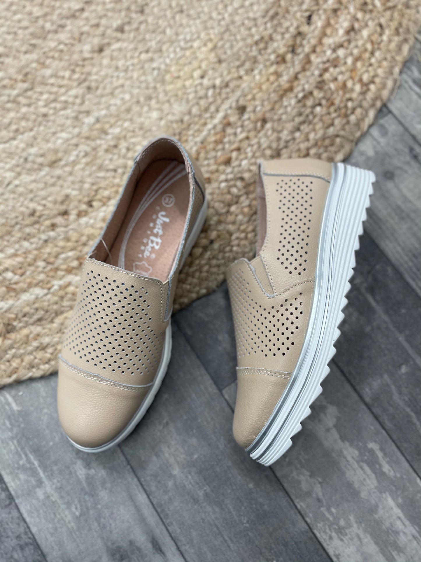 Just Bee Christa Beige - Emelda's Shoes
