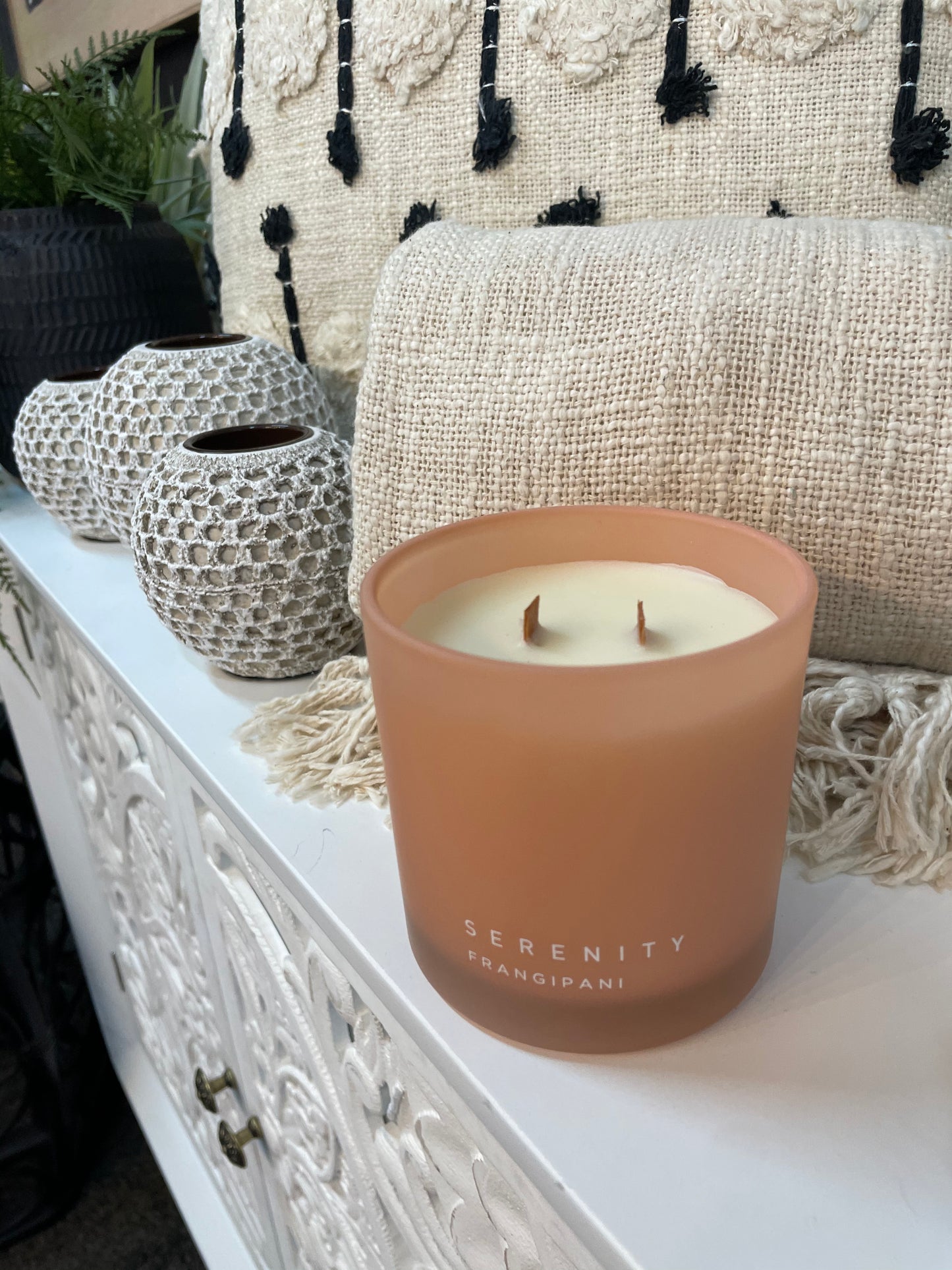Serenity Candle with fragrance disc - Emelda's Shoes