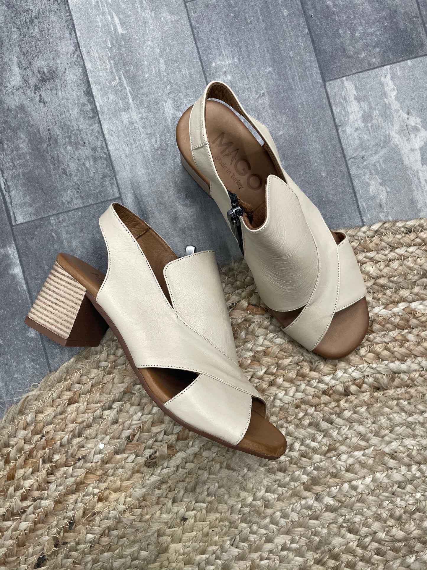 Lavinia Beige Heel - Emelda's Shoes