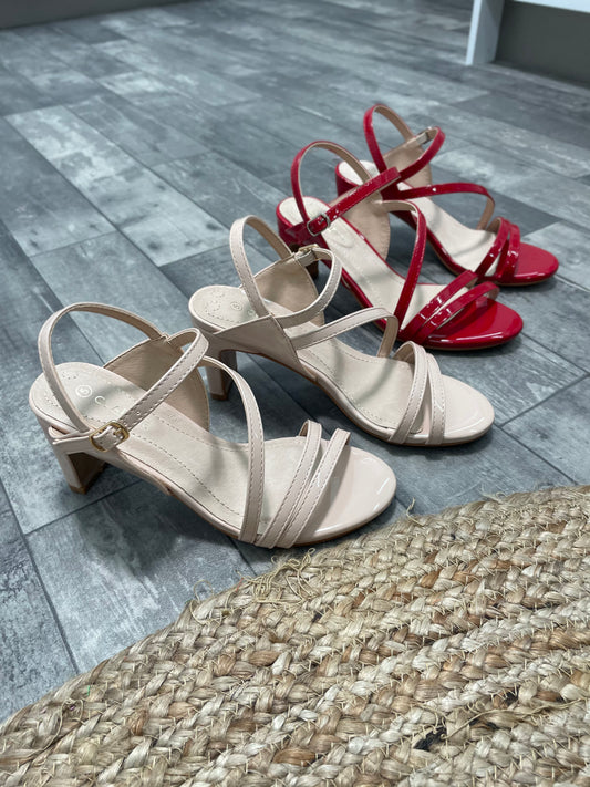 Nanna Patent Leather Heel - Emelda's Shoes