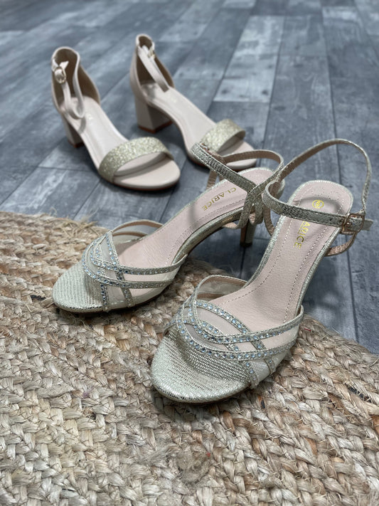 Geico Gold Heel - Emelda's Shoes