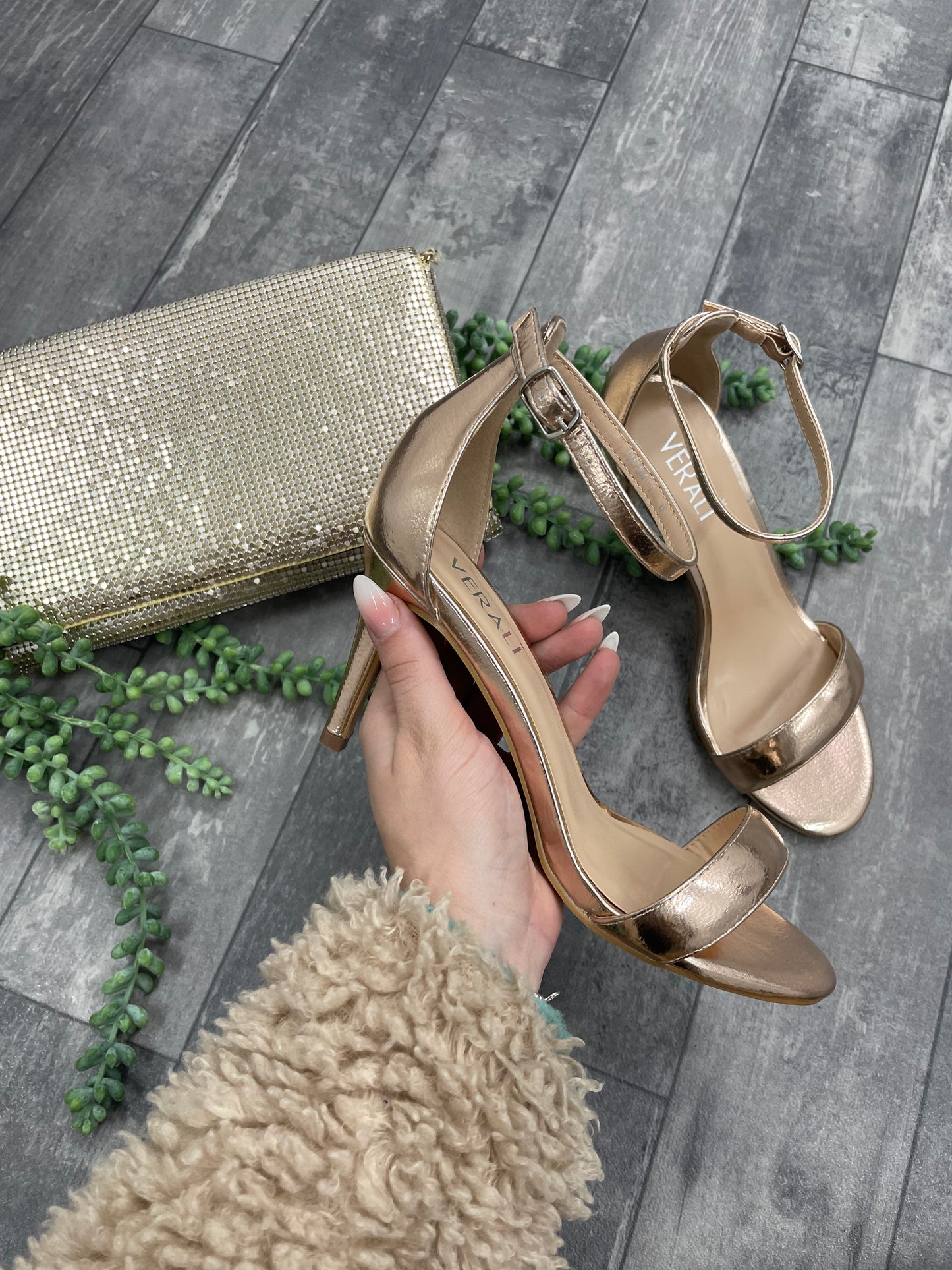Matthew Rose Gold Heel - Emelda's Shoes