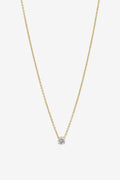 Alegra gold clear necklace - Emelda's Shoes