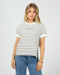 AAE stripe tee Black
