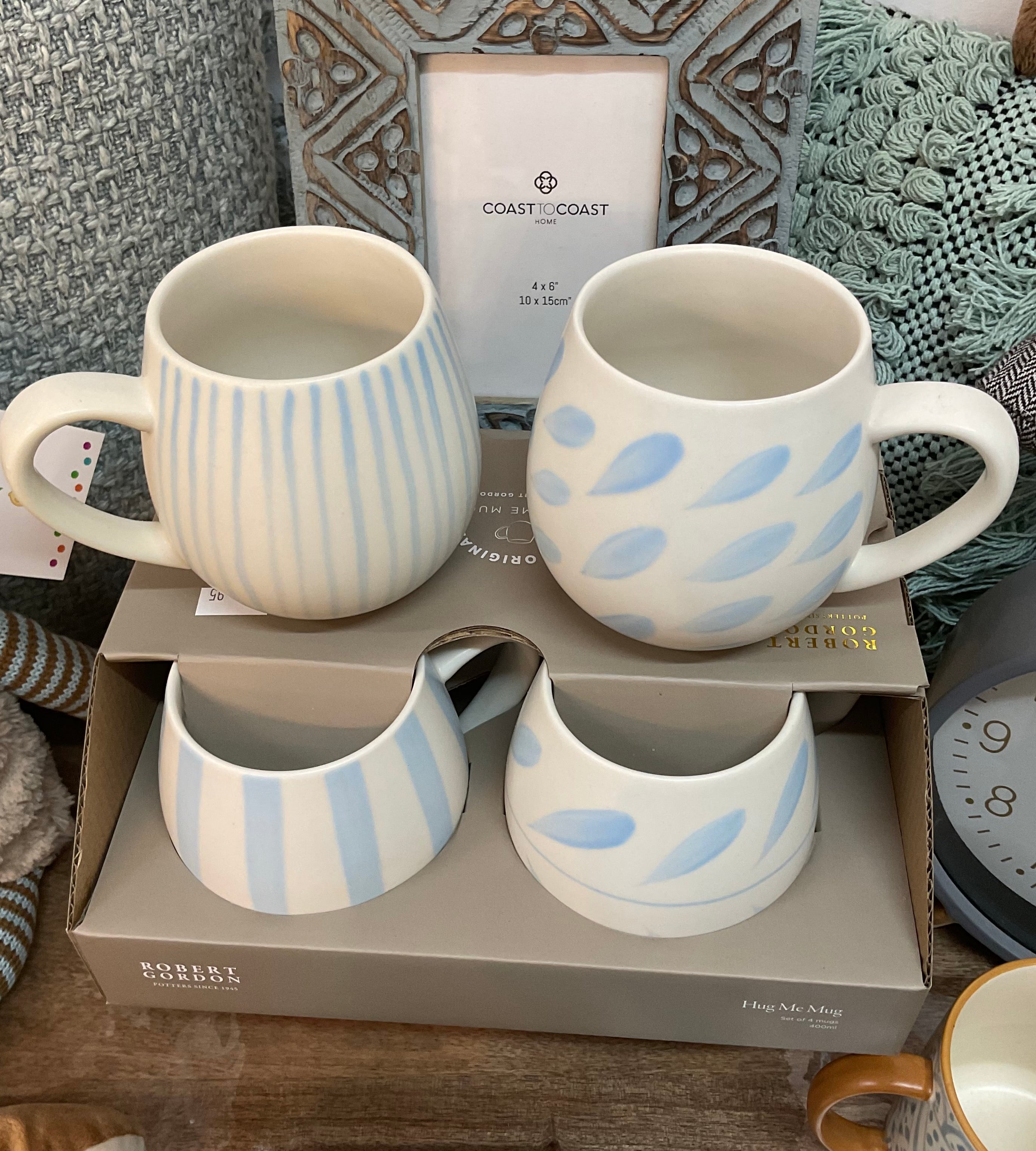 Hug me Mug Forget Me Not Set of 4 mugs 400ml - Emelda's Shoes