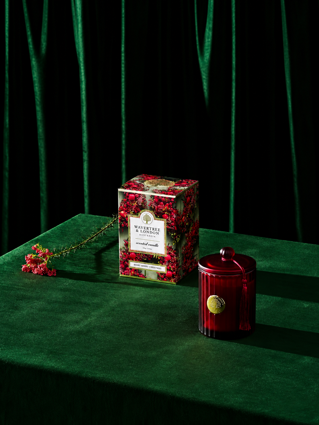Berry Merry Christmas Candle