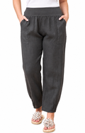 Linen Pull on Charcoal