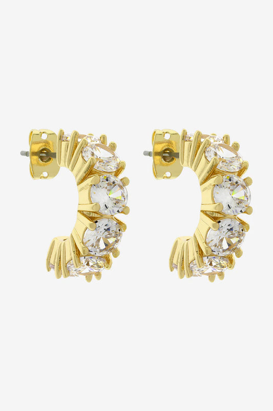 Vittoria gold CZ earring