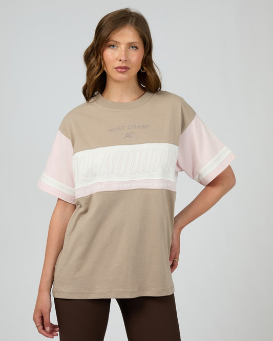 Performance relaxed tee stone