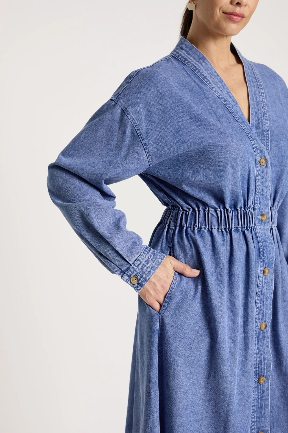 Bodhi Denim Dress Blue - Emelda's Shoes
