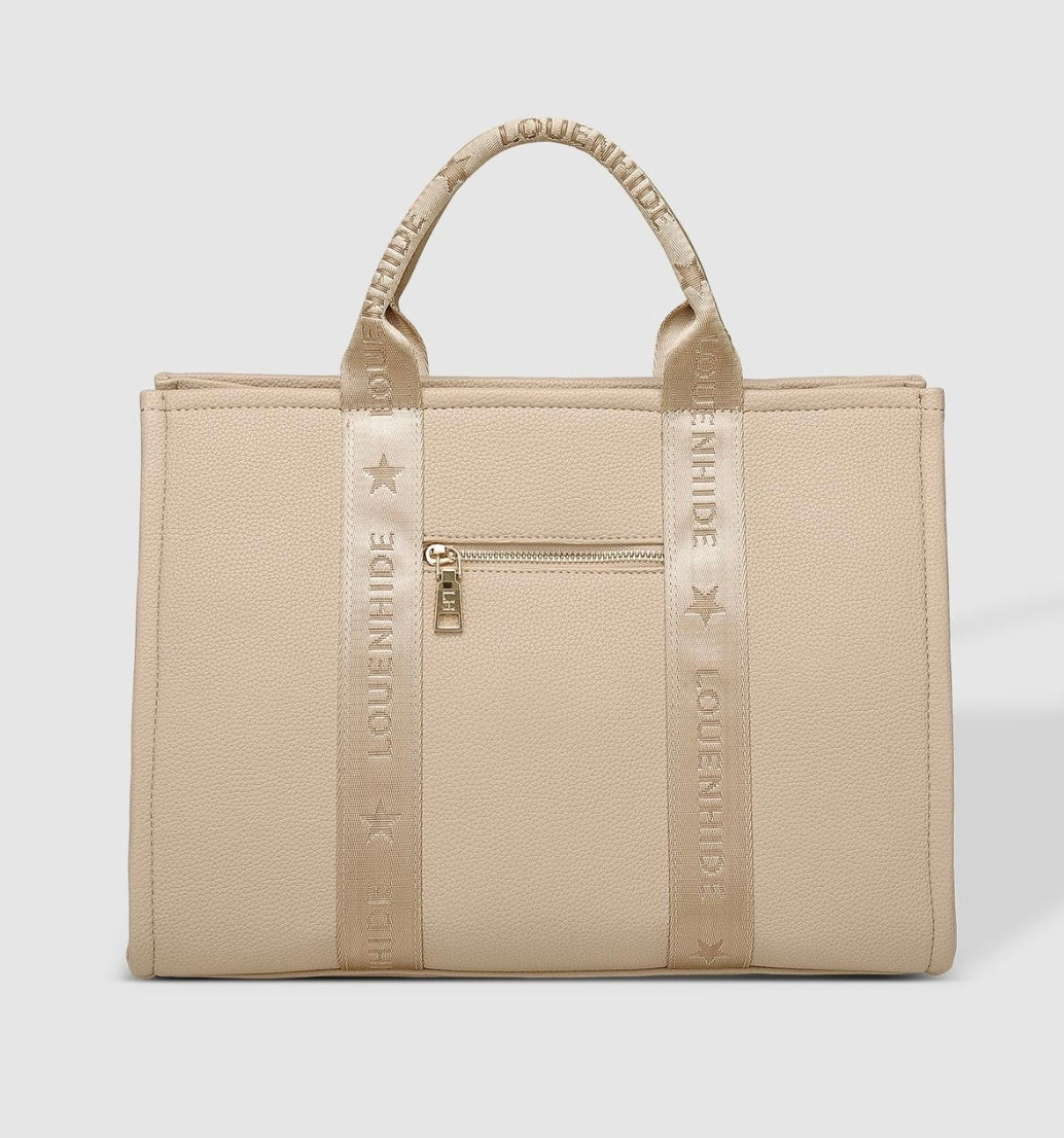 Manhattan Logo Tote Bag Biscotti