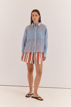 Val Oversized Shirt Blue