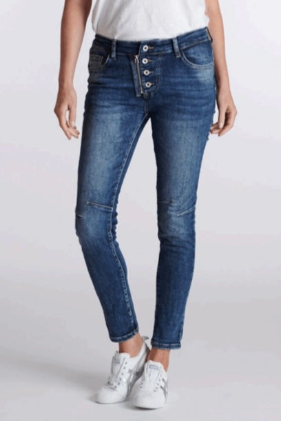 Classic Denim Button Jean