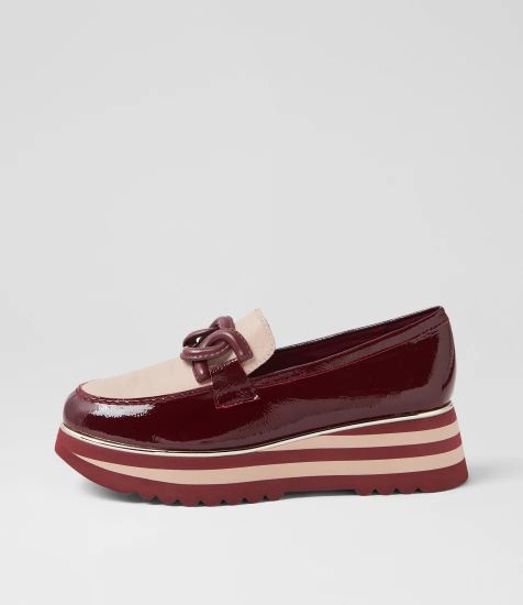 Eaila Burgundy - Emelda's Shoes