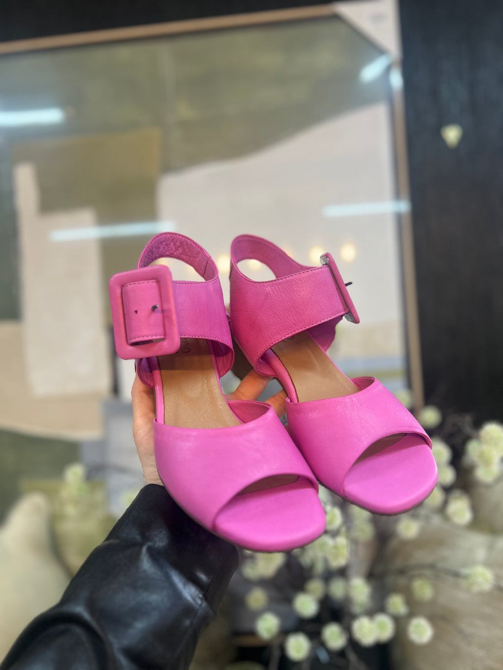 Daisy Pink Heel - Emelda's Shoes