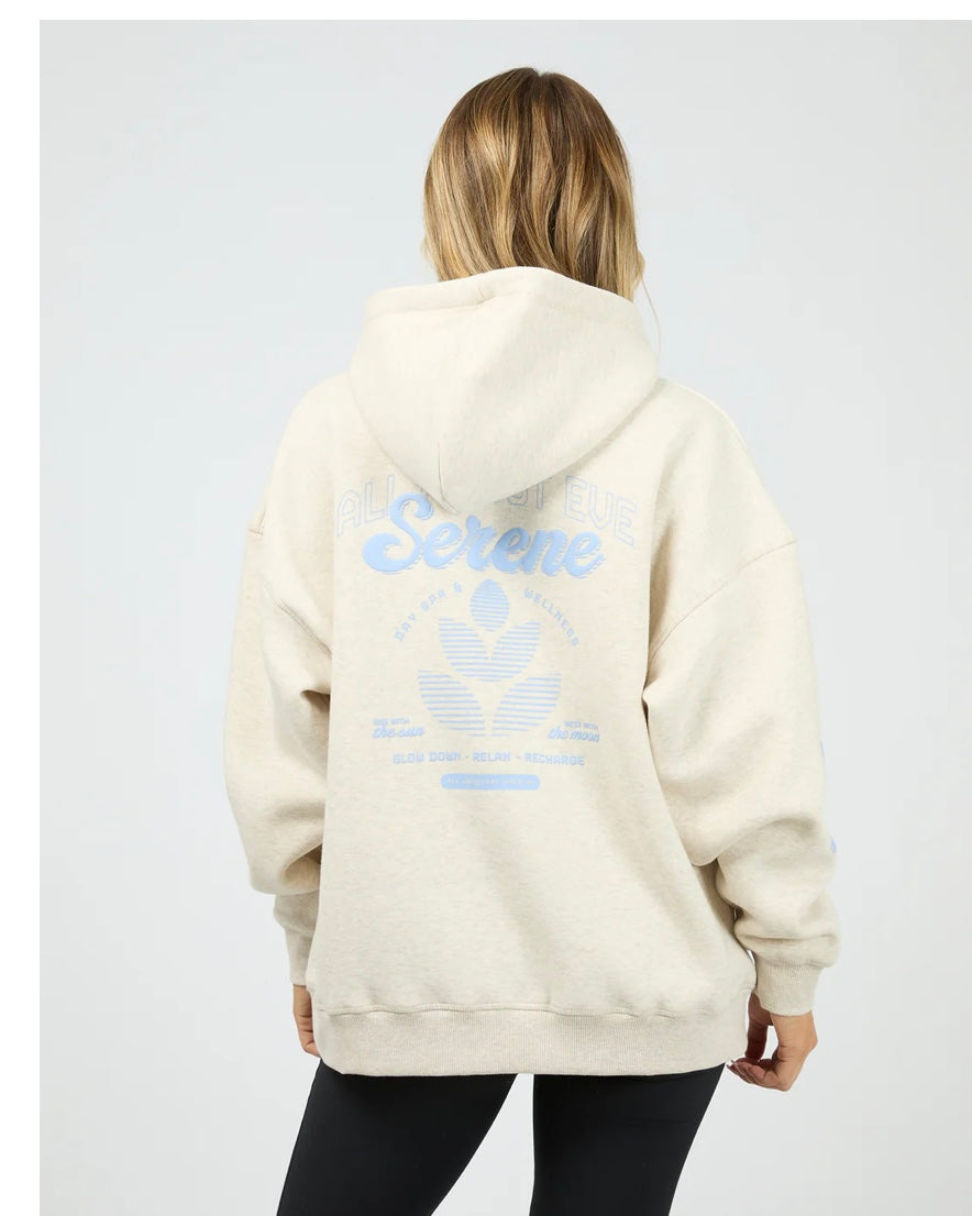 Serene relaxed hoodie oat - Emelda's Shoes