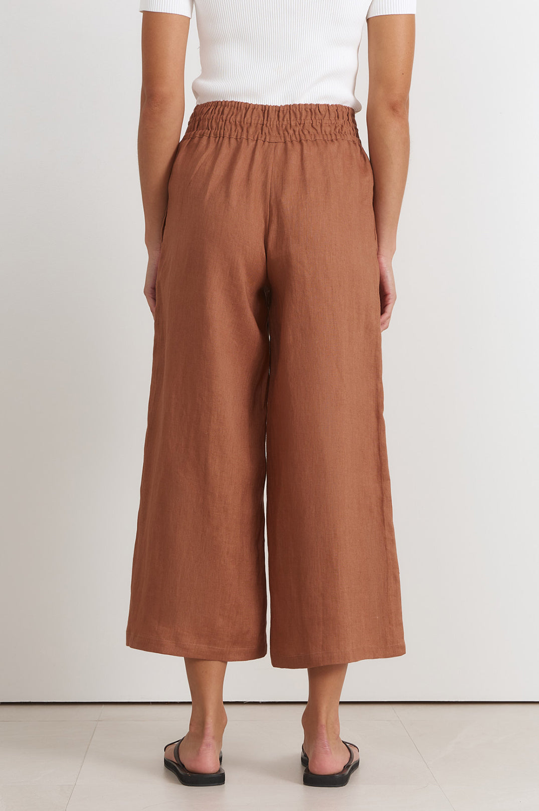 Fable Linen Culotte Tan
