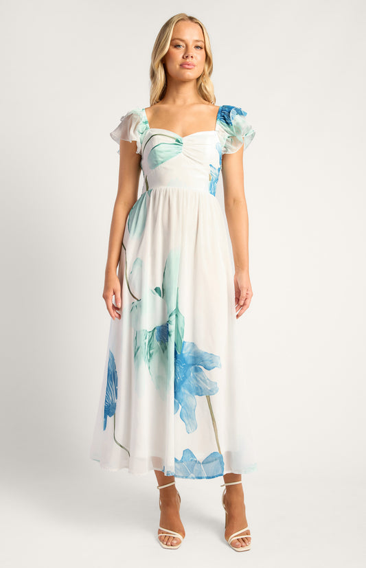 Blue wildflower dress
