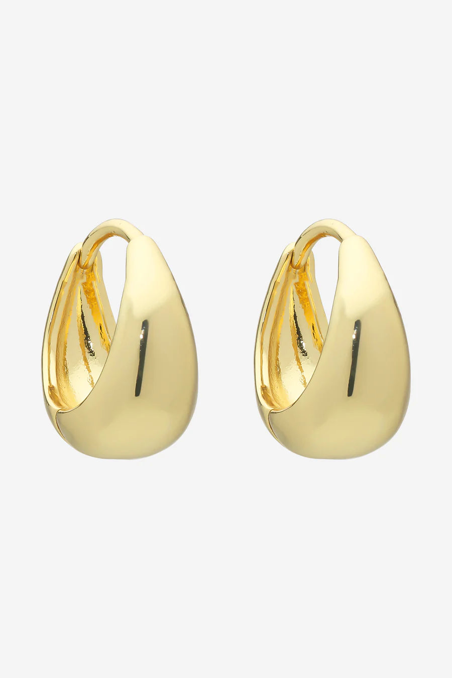Tina gold Huggie - Emelda's Shoes