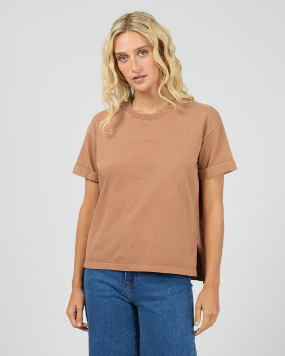Washed tee Cinnamon
