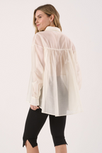 Val Oversized Shirt White