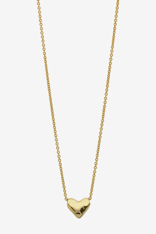 Mariel soft gold heart necklace