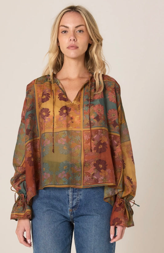 Bohemian top floral