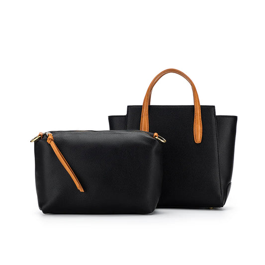 Vienna Black 2 piece handbag