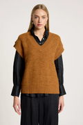 Orin Knit Vest Caramel - Emelda's Shoes