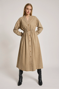 Bodhi Denim Dress Fawn - Emelda's Shoes