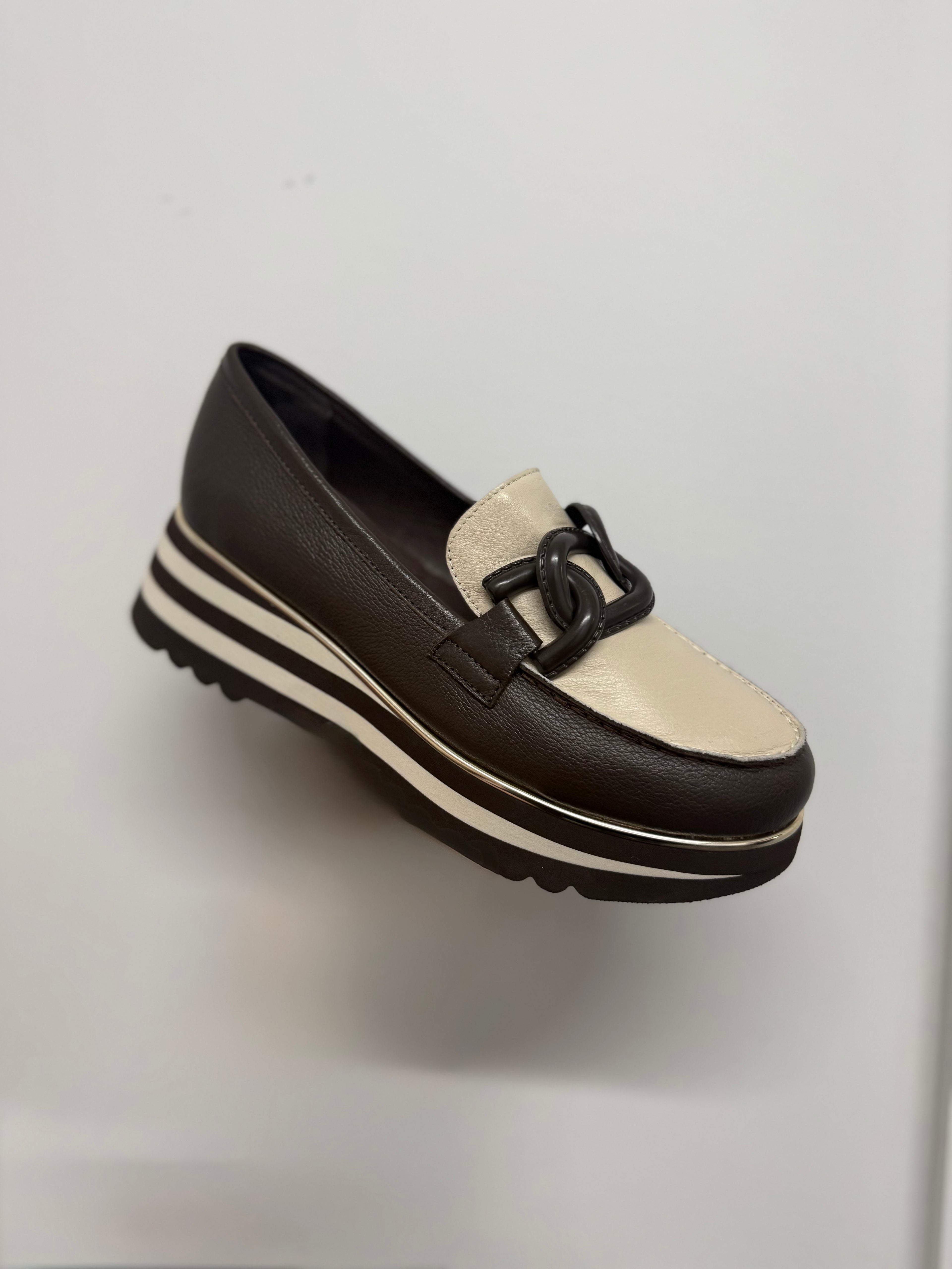 Eaila chocolate/cream - Emelda's Shoes