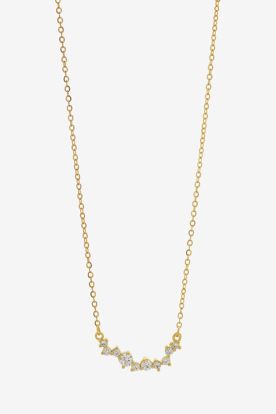 Nico gold clear necklace