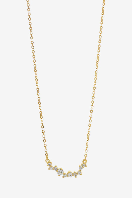 Nico gold clear necklace