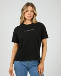 Washed tee black