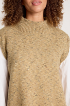 Zarda Knit Vest Mocha - Emelda's Shoes