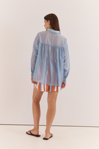 Val Oversized Shirt Blue